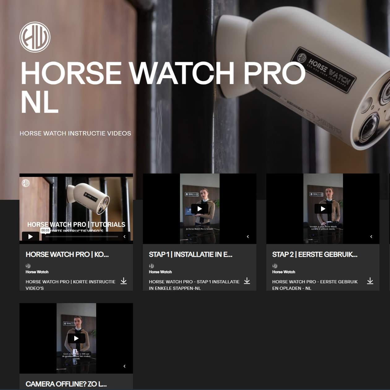 HORSE WATCH PRO | TUTORIALS