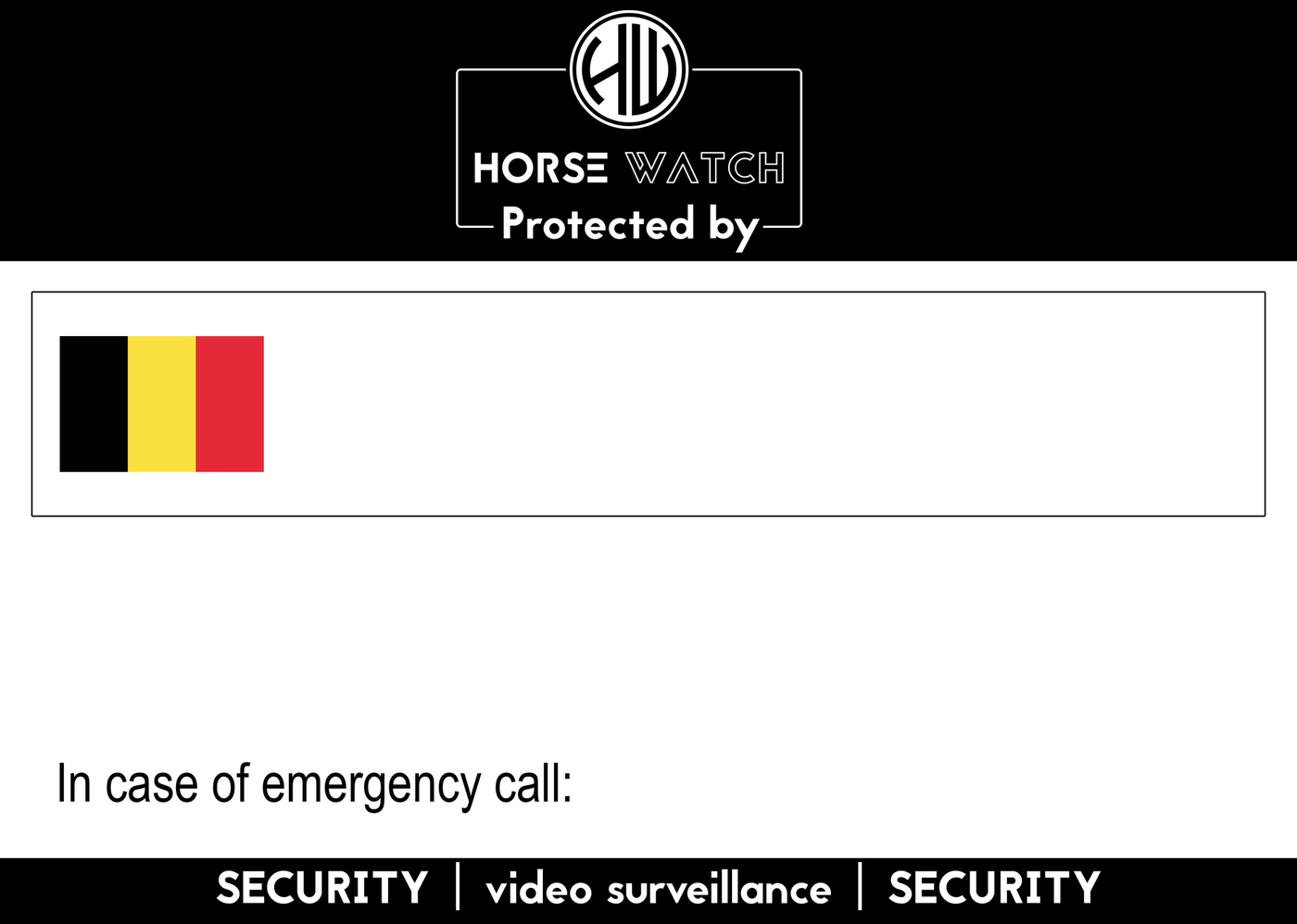 Horse Watch magnetisch Stalbord | BE