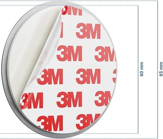 2 STUKS BEVESTIGINGS STICKER MET MAGNETISCH PLAATJE
