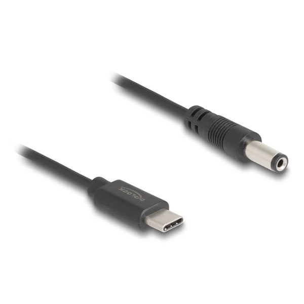 USB-C - DC plug kabel | 5,5 x 2,1mm | max. 5V/1,5A (7,5W) |  1 meter